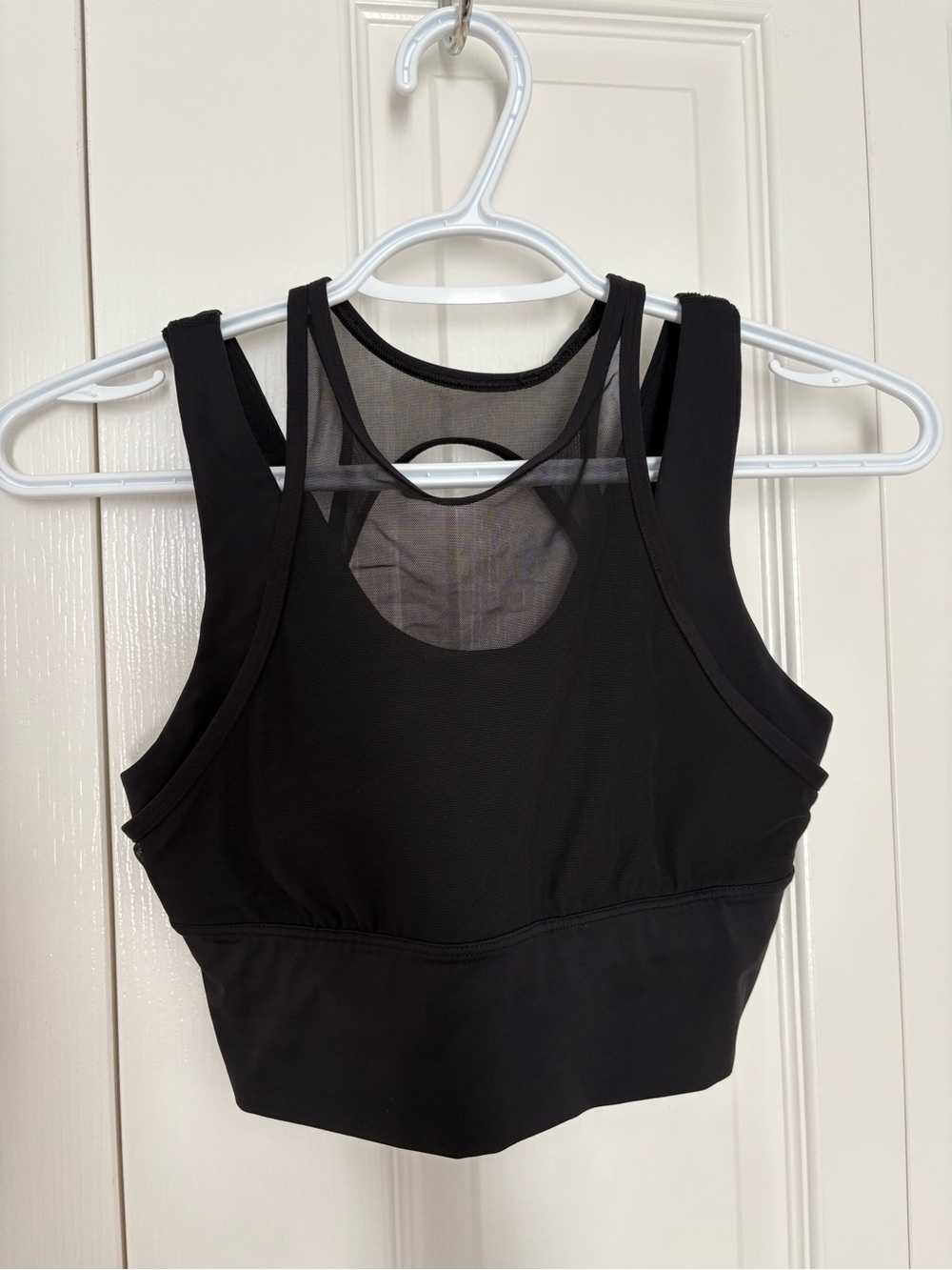 Lululemon Black Mesh Bra Tank sz 4